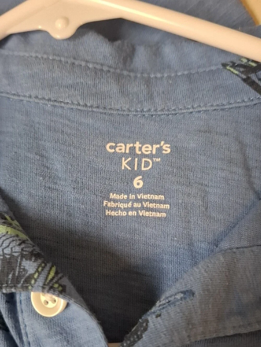 Carter's Blue Polo with Lime Truck Graphics